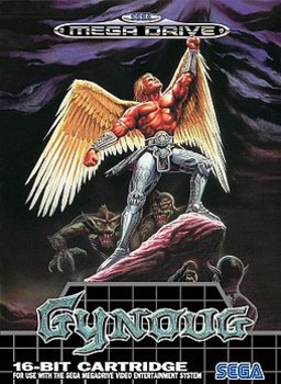 Gynoug box art for Sega Mega Drive